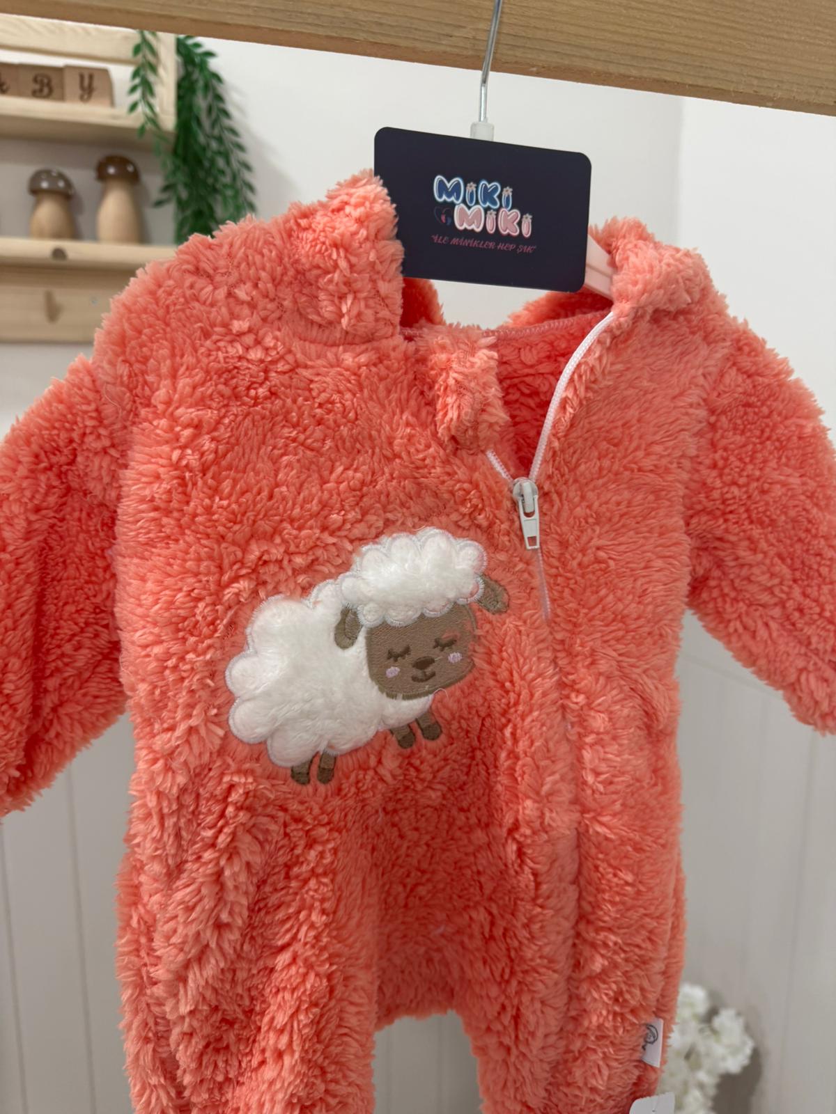 Welsoft Şapkalı Kız Bebek Dış Tulum