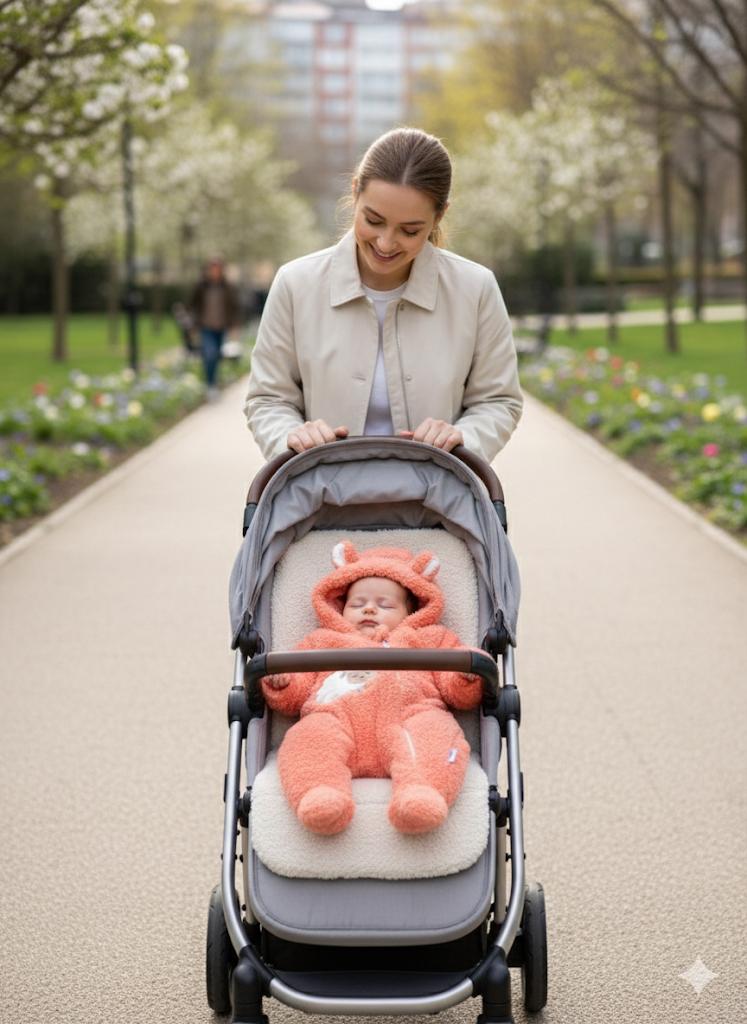 Welsoft Şapkalı Kız Bebek Dış Tulum