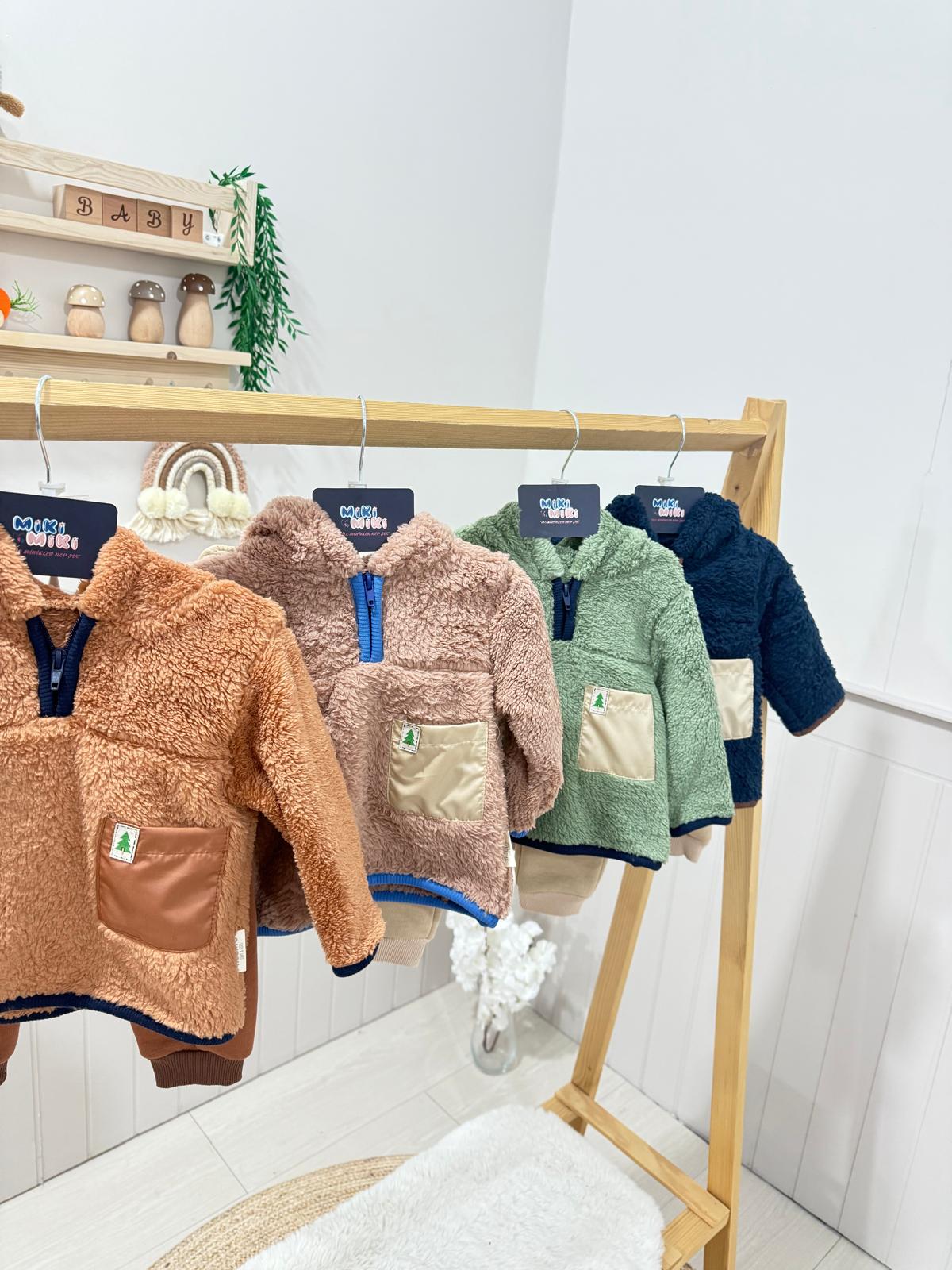 %100 Pamuk Üstü Welsoft Altı Şardonlu Unisex Kışlık Takım 