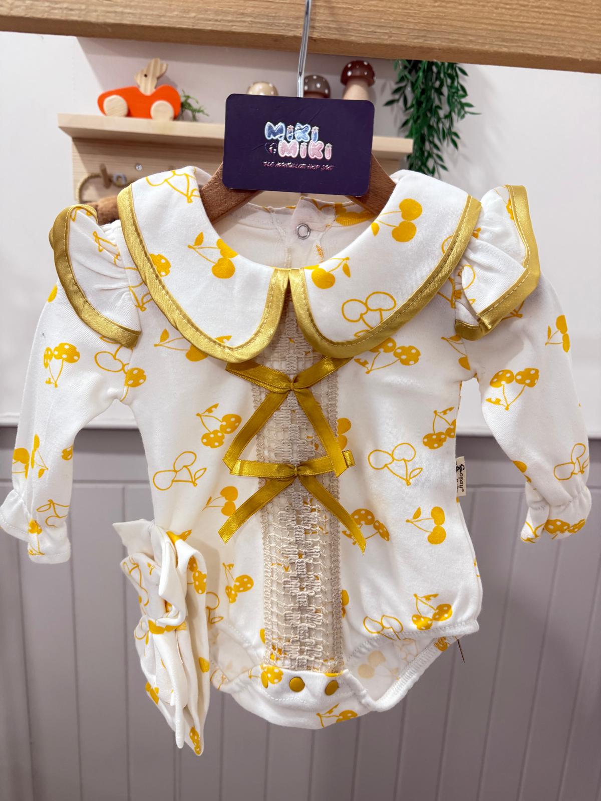 %100 Pamuk Kirazlı Konsept Tulum