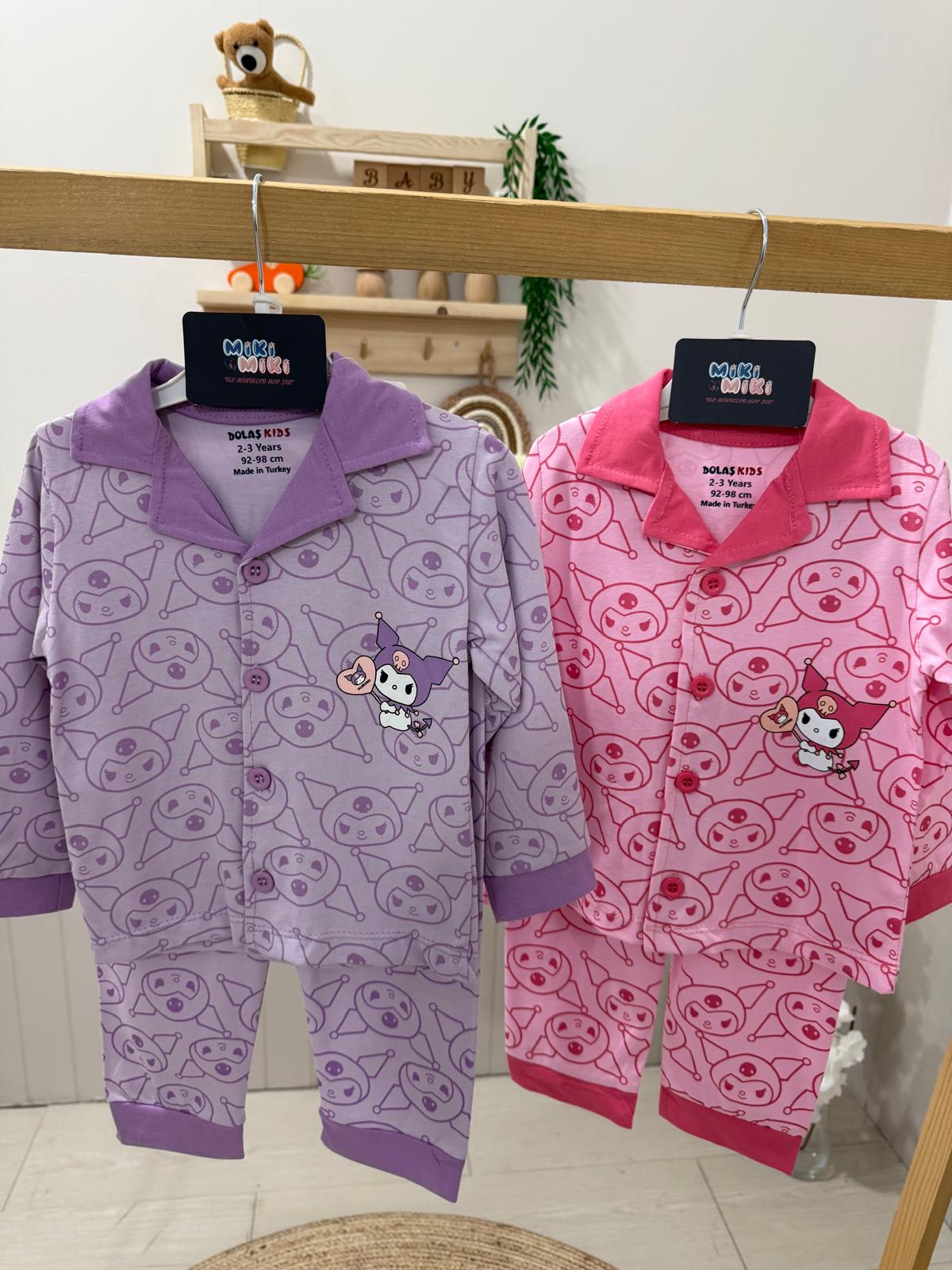 %100 Pamuk Kromi Pijama Takımı