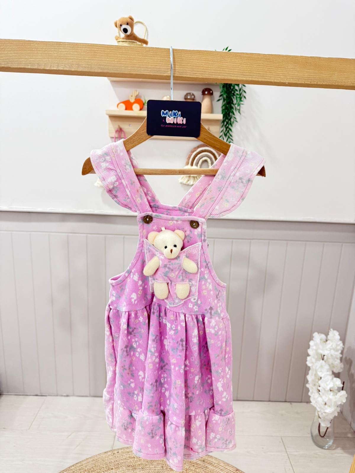 Ayıcıklı Slopet Elbise (Bir beden büyük seçiniz)