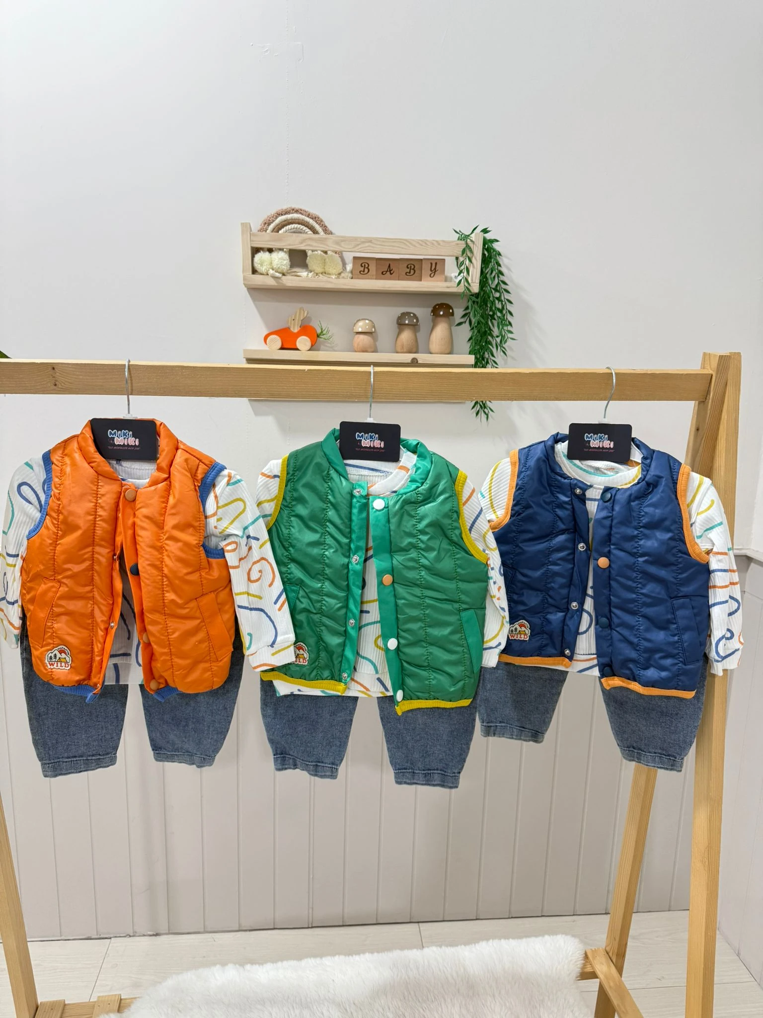 Mom Jean Kot Pantalonlu 3'Lü Set 