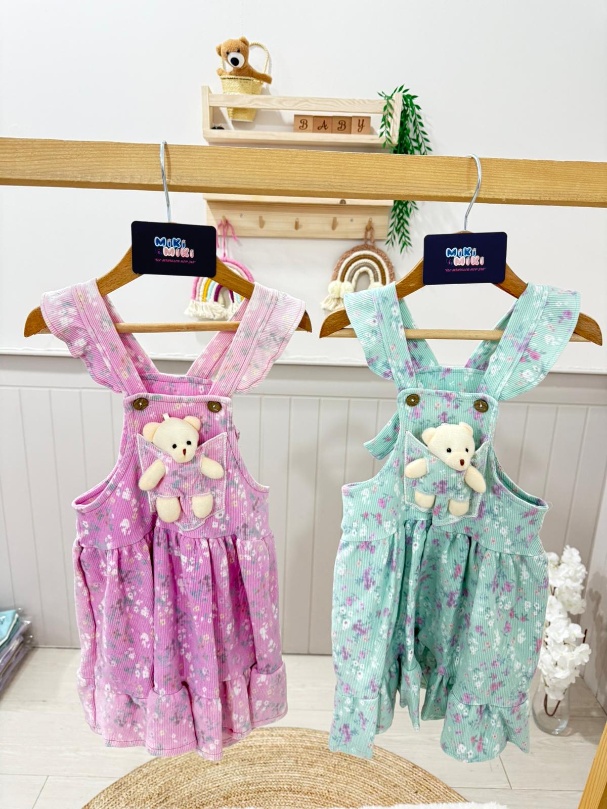 Ayıcıklı Slopet Elbise (Bir beden büyük seçiniz)