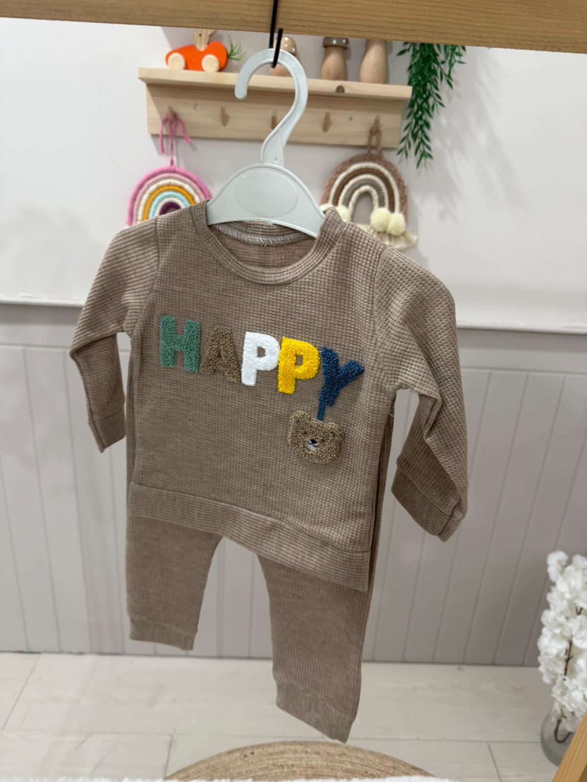 Happy Baskılı İkili Takım 3-6 ay 