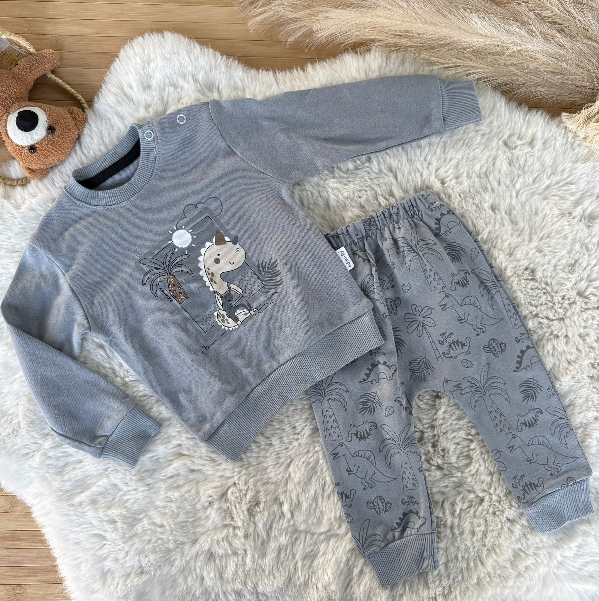 Dinazorlu Erkek Bebek  Pijama Takımı 