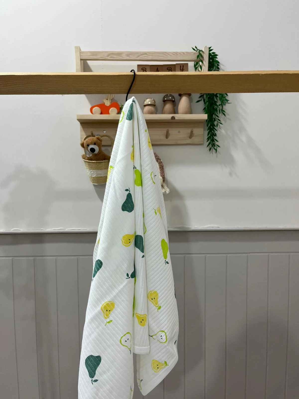 %100 Pamuk Armut Desenli Petek Battaniye