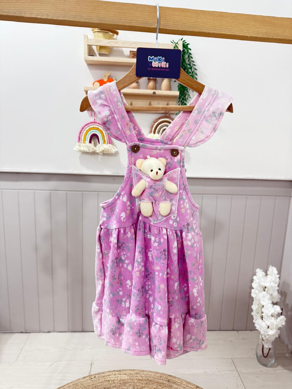 Ayıcıklı Slopet Elbise (Bir beden büyük seçiniz)