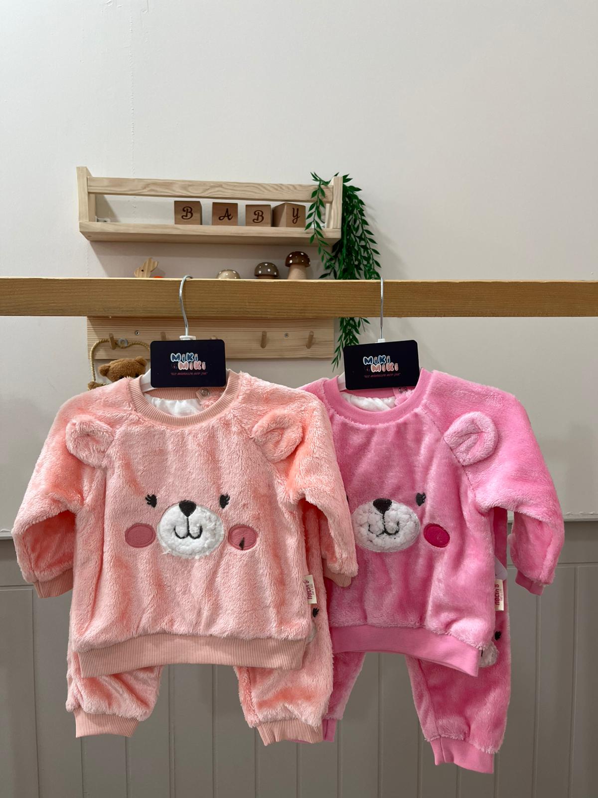 İçi Pamuk Astar Dışı Kadife Welsoft İkili Kız Takım 