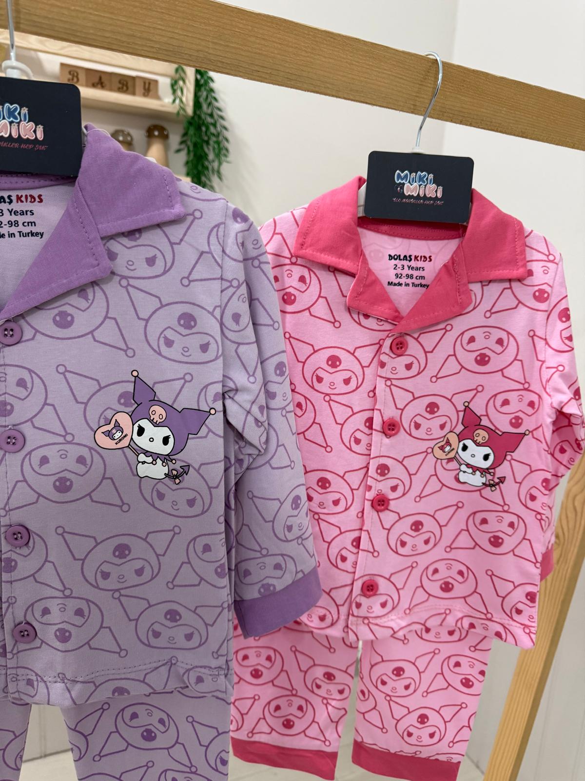 %100 Pamuk Kromi Pijama Takımı