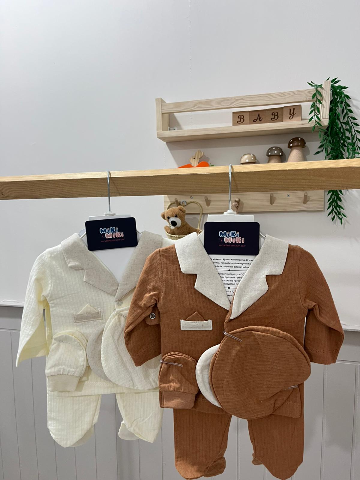 Kasketli Organik 5'Li Hastane Çıkışı