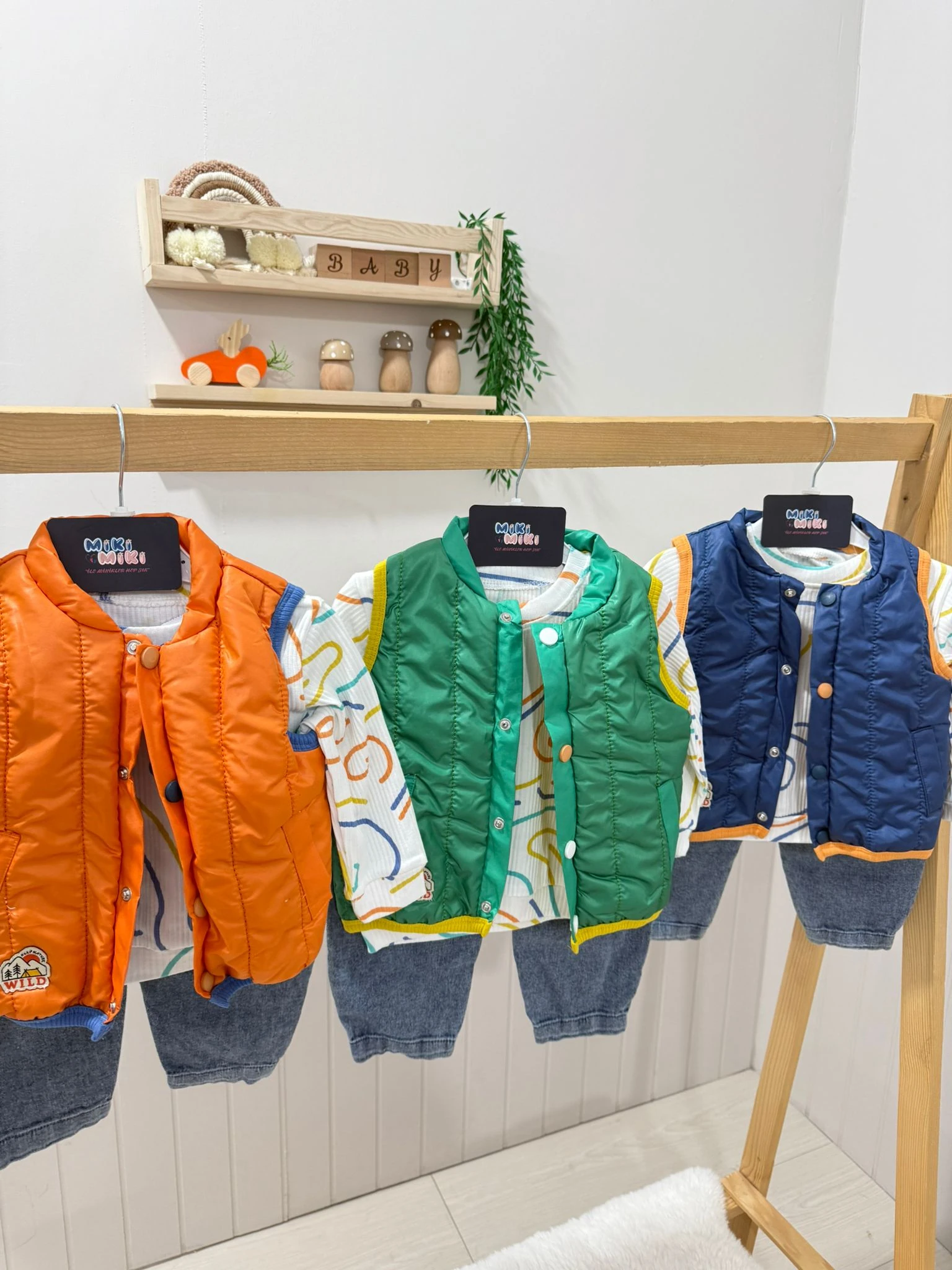 Mom Jean Kot Pantalonlu 3'Lü Set 