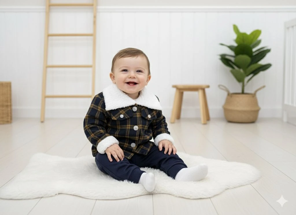 Ceketli Kürk Yaka 3'Lü Set Model-2