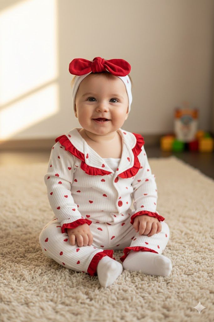 %100 Pamuk Kalpli Bandanalı Pijama Takımı