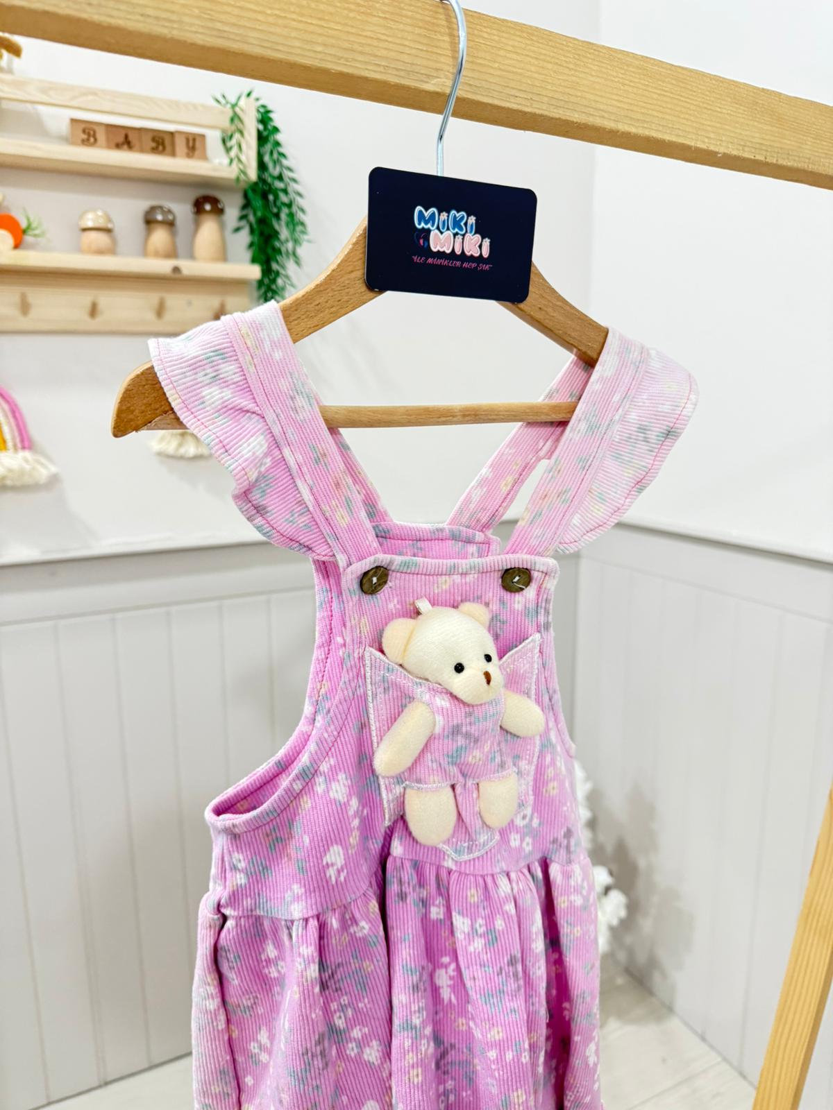 Ayıcıklı Slopet Elbise (Bir beden büyük seçiniz)