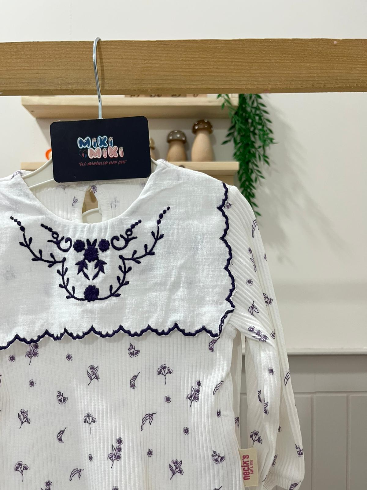 %100 Pamuk Otantik Yaka Fitilli Takım