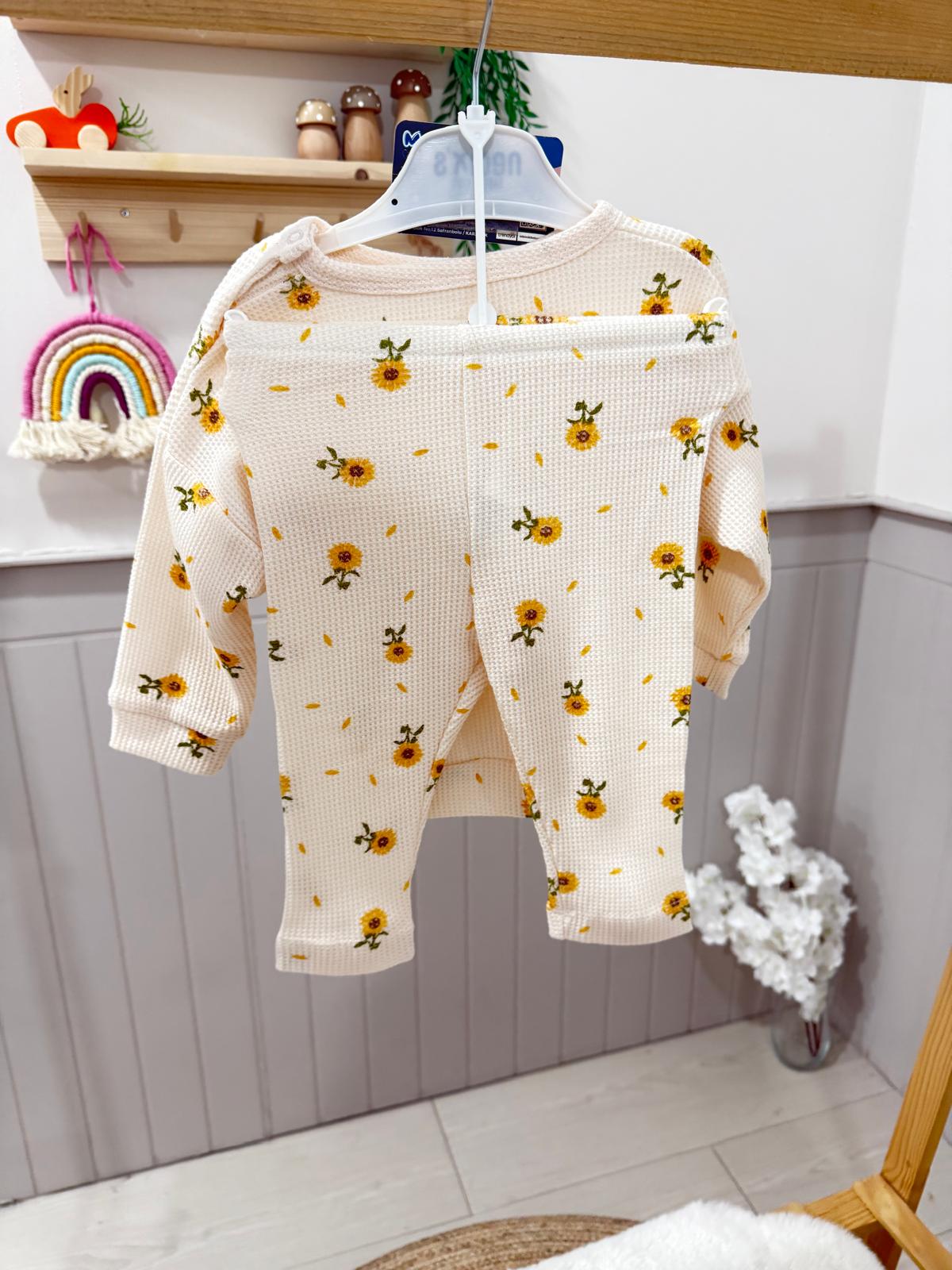 Kız Bebek Papatyalı İkili Pinterest Takım