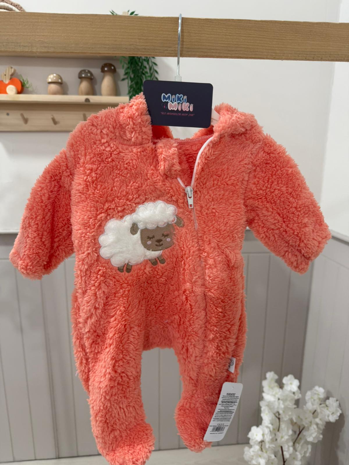 Welsoft Şapkalı Kız Bebek Dış Tulum