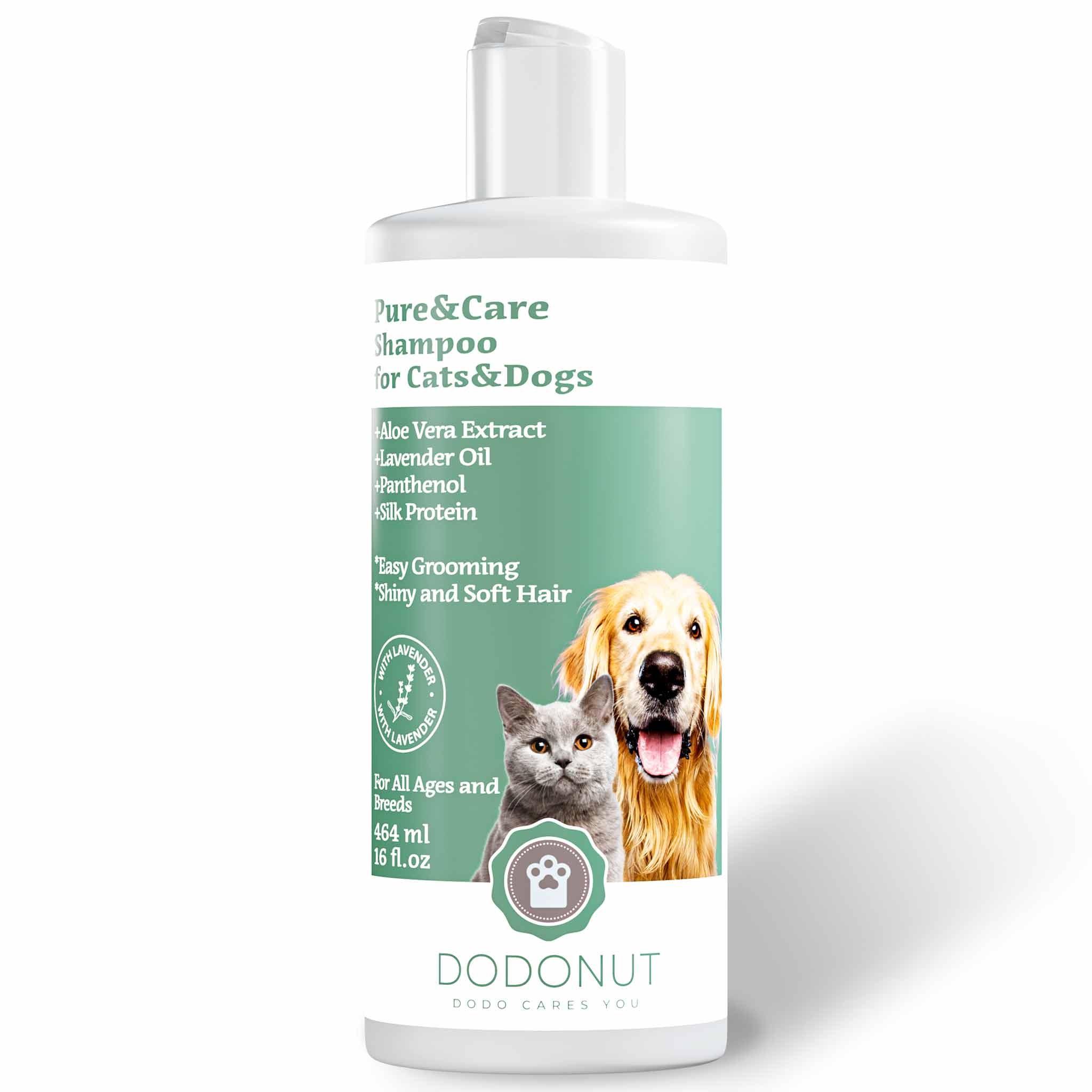 Pure&Care Doğal Kedi ve Köpek Şampuanı, Alkol, SLS/SLES, Paraben, Silikon İçermez, 464 ML