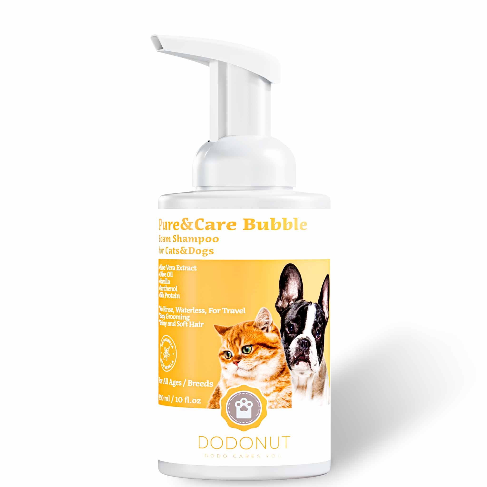 Pure&Care Bubble Kedi ve Köpek Kuru Köpük Şampuanı, 350 ML