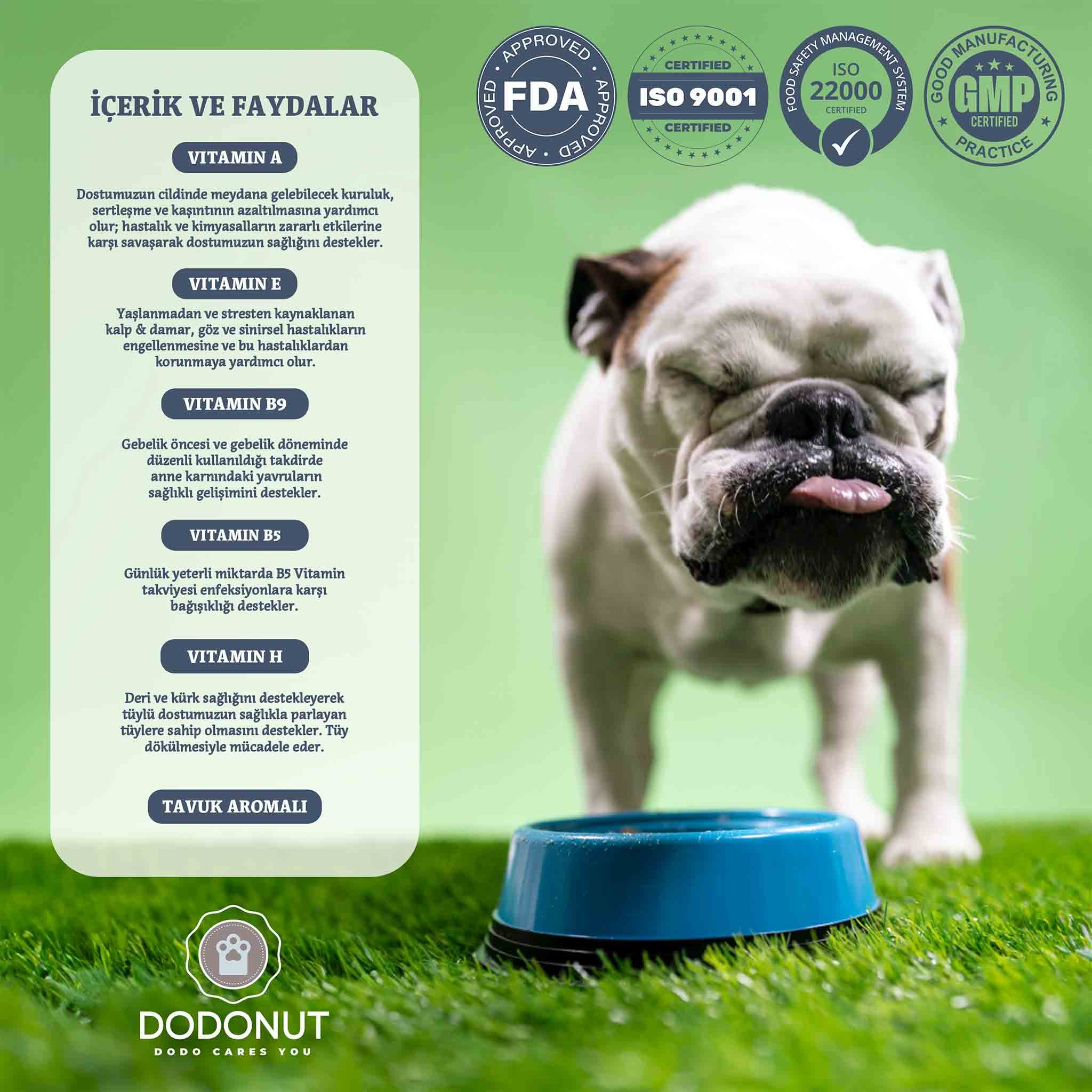 MultiBoost Dog Multivitamin ve Amino Asit Besin Takviyesi, 150 Tablet