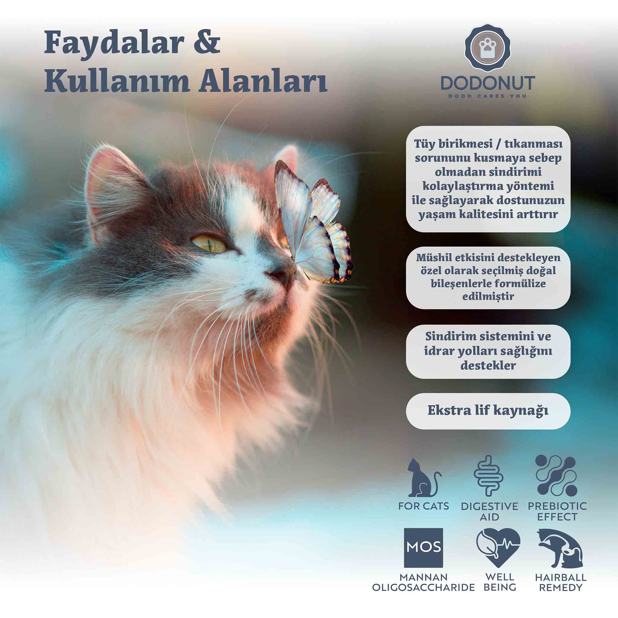 LoveyMalt Tüy Yumağı Önleyici Kedi Besin Takviyesi, 100 GR