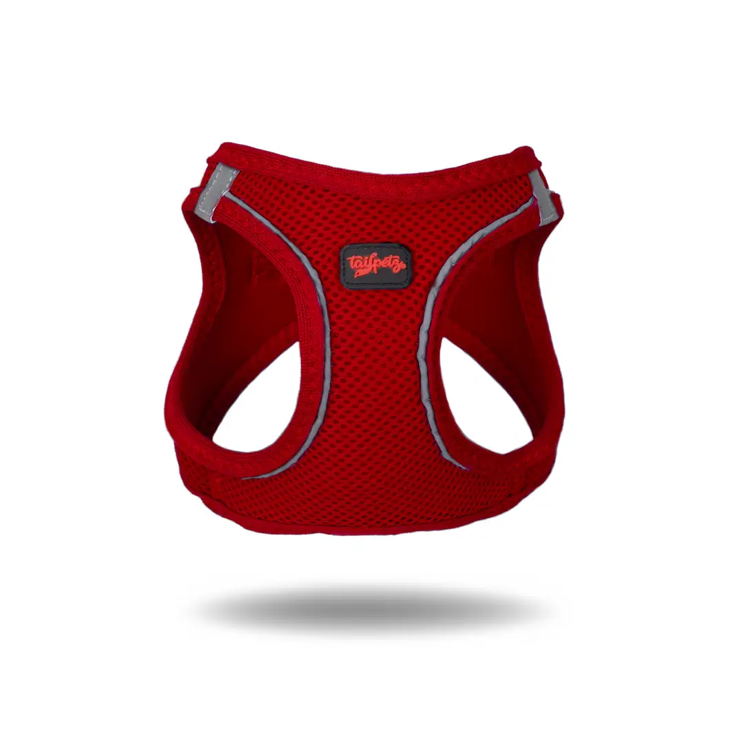 K9 Harness Vest Harness Curli Clasp Air-Mesh Red XL Esa Vest For