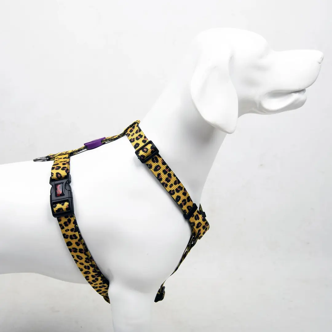Leopar Desenli Köpek Tasması