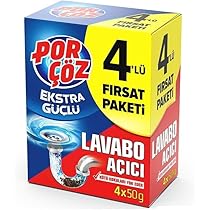 Porçöz Lavabo Açıcı Granül 4x50 gr