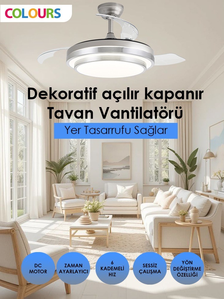 STARS SIRIUS KATLANIR KANATLI TAVAN VANTİLATÖRÜ