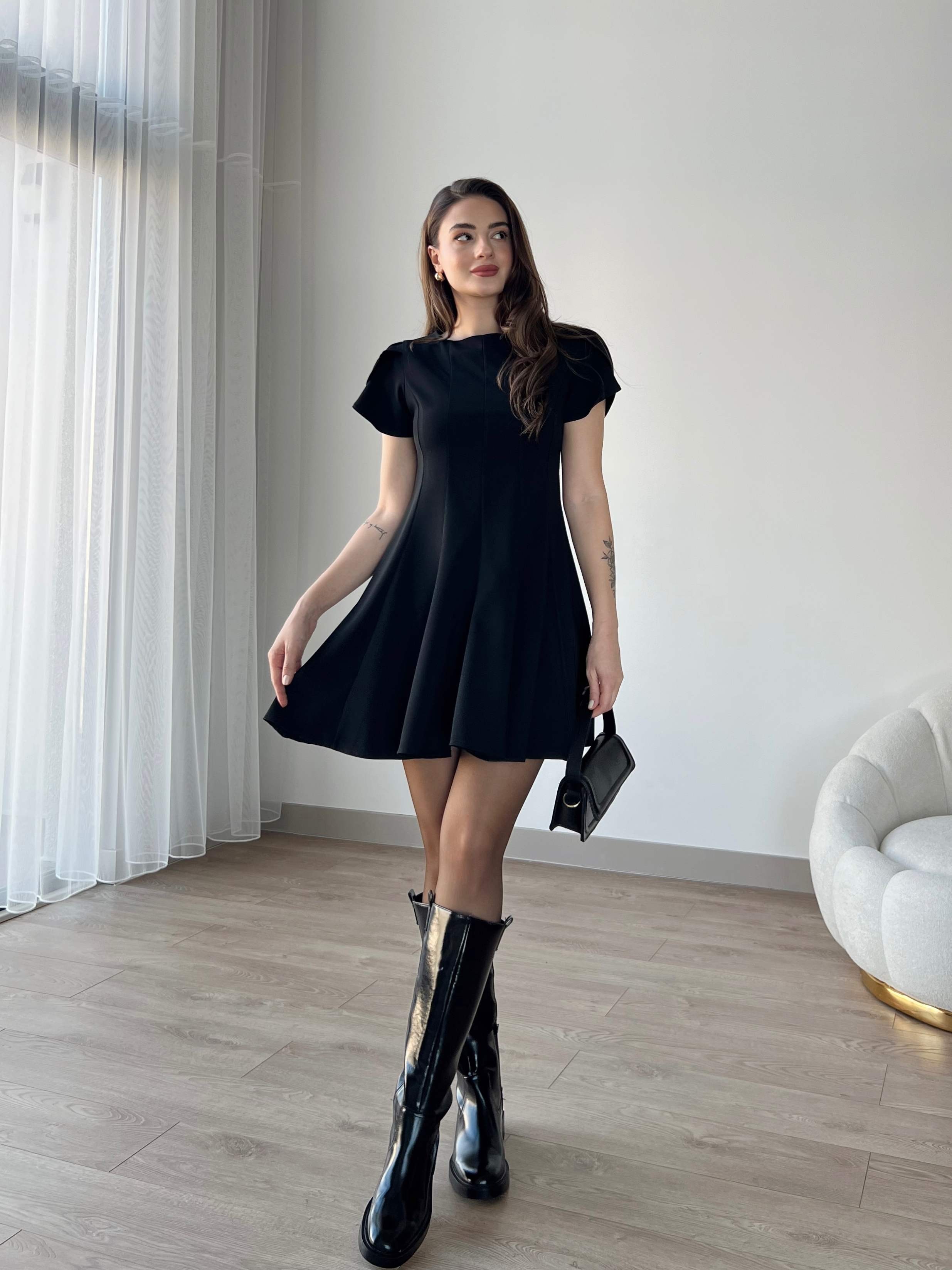 Eteği Pileli JAYDEN Elbise