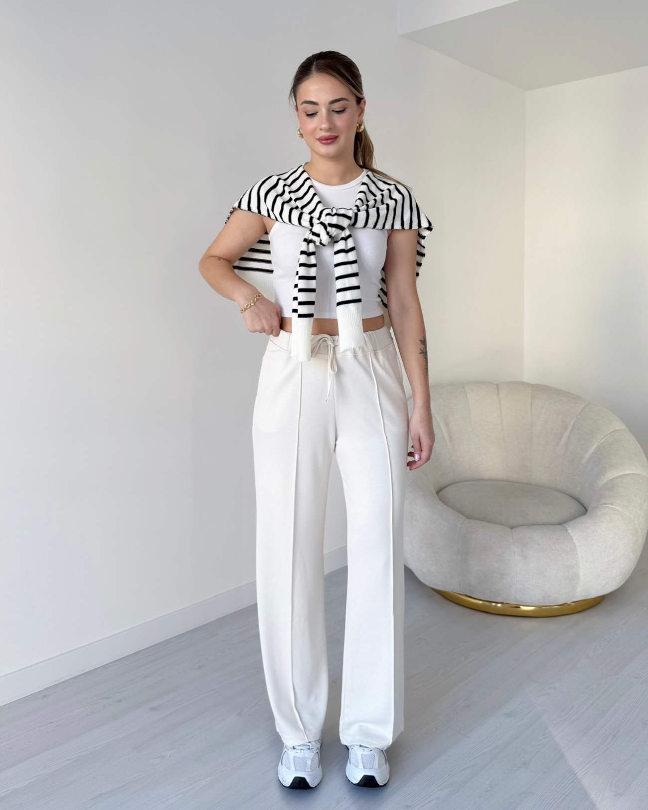 Çimalı Modal Pantolon - Ekru