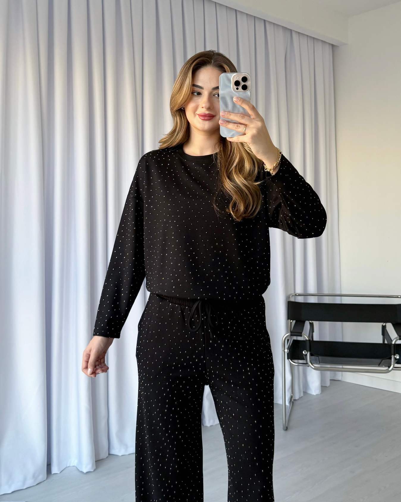 Modal Kumaş Işıltılı Takım