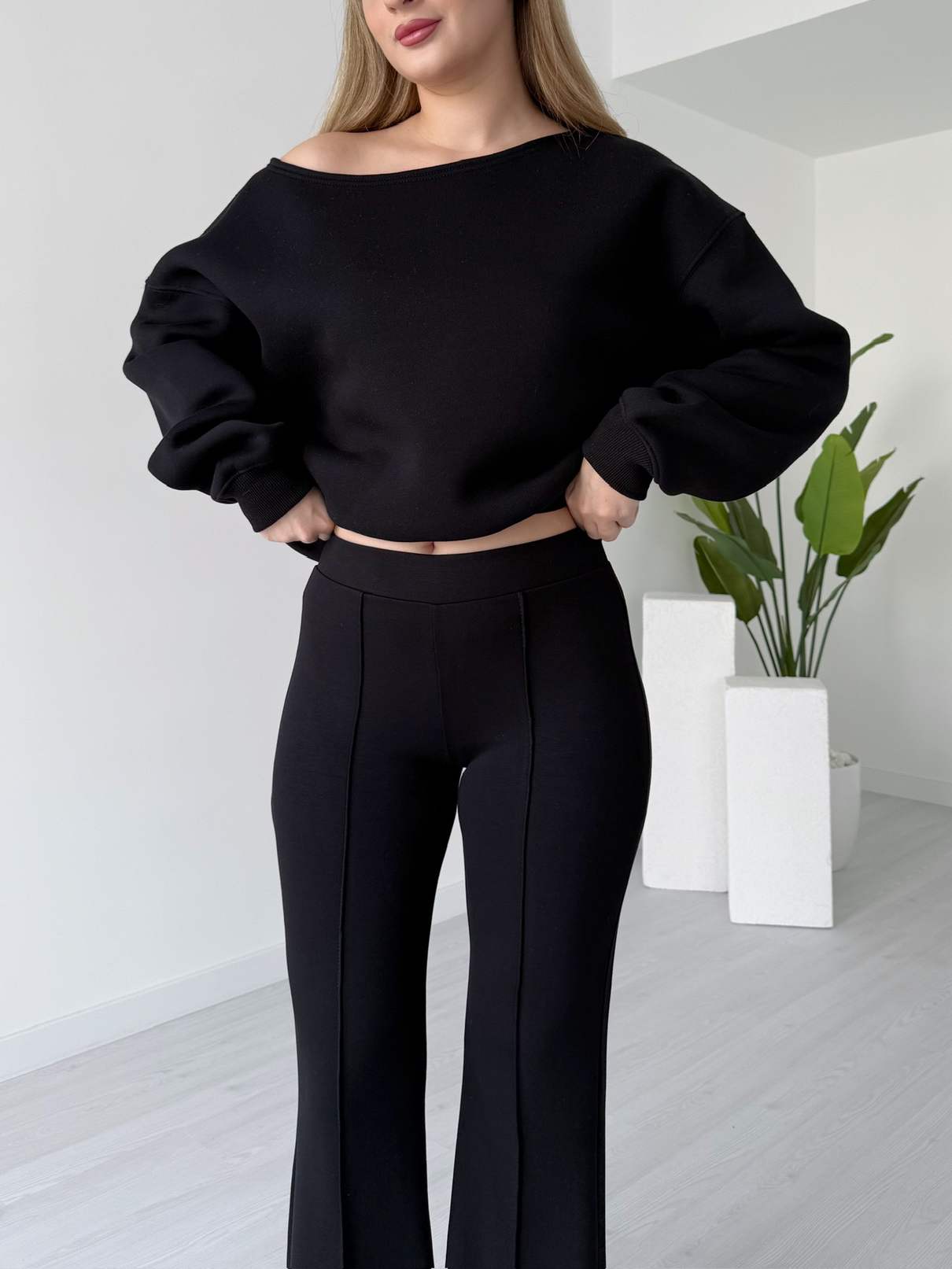 İspanyol Paça Çimalı Modal Tayt