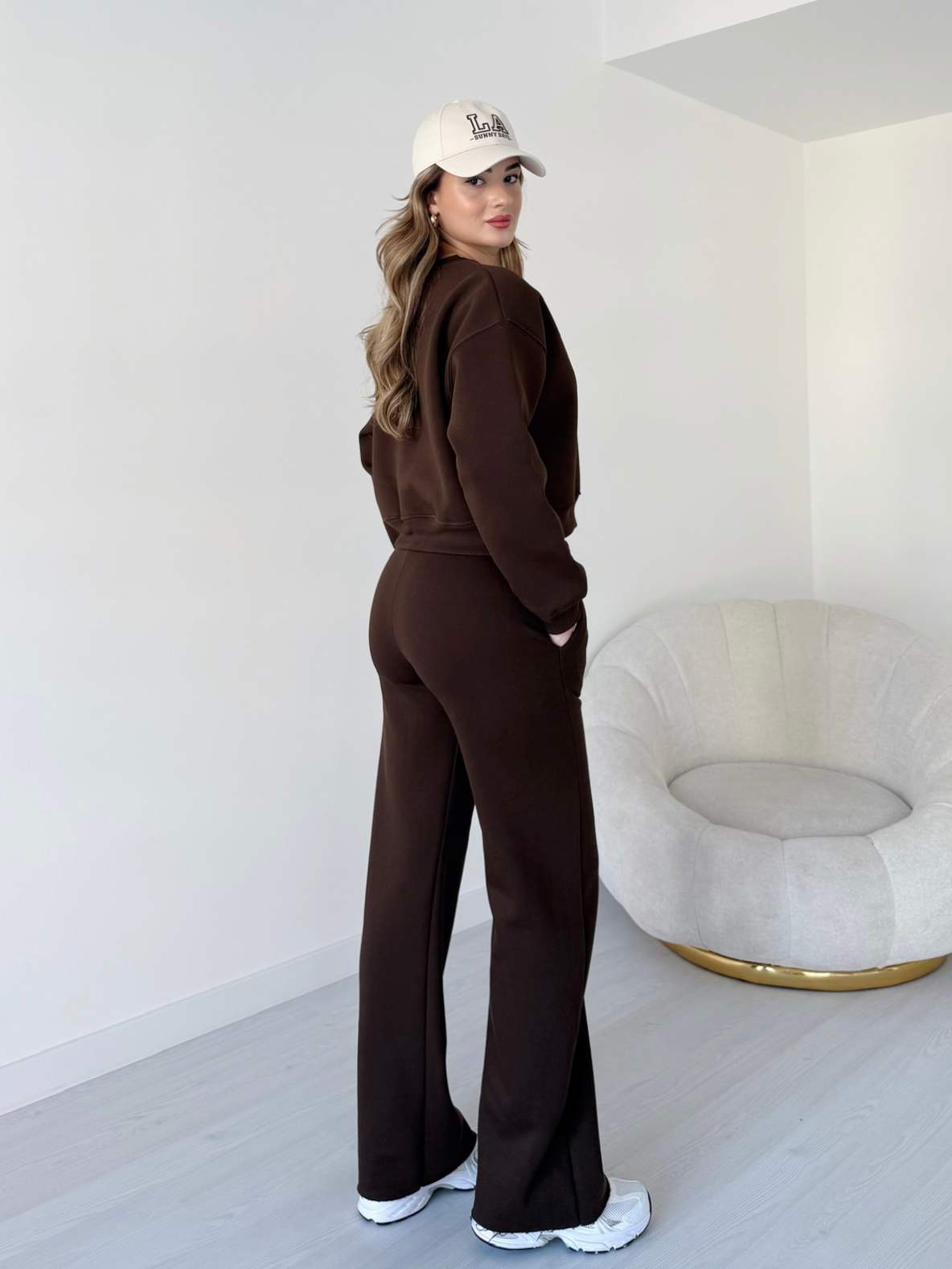 Kesik Paça Üç İplik Eşofman Takımı