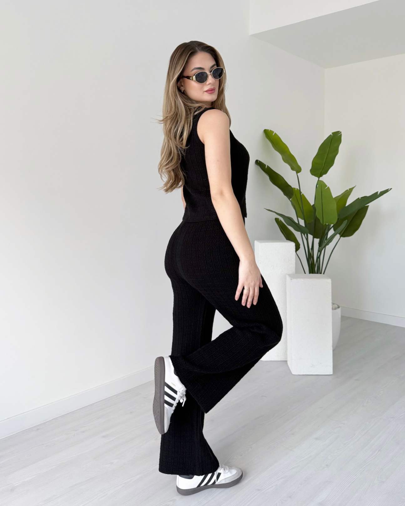 Yelekli Triko Takım