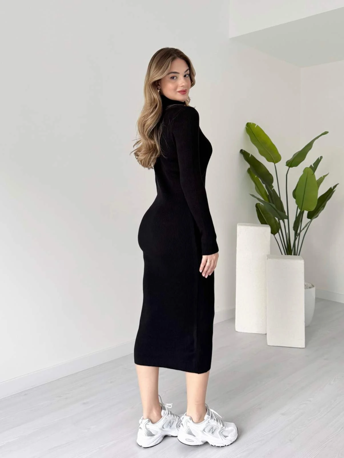 Midi Boy Basic Triko Elbise