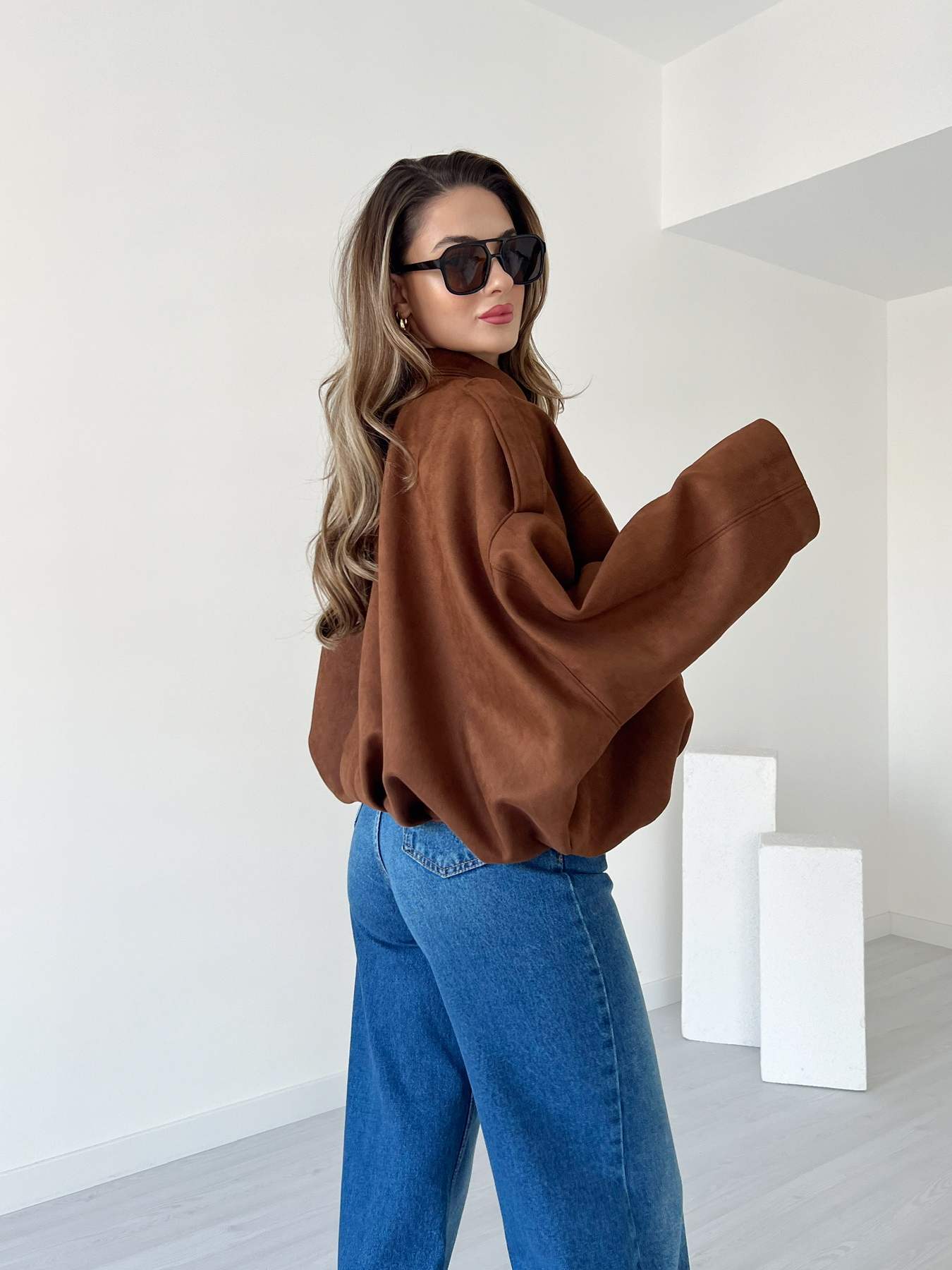 Süet Bomber Ceket