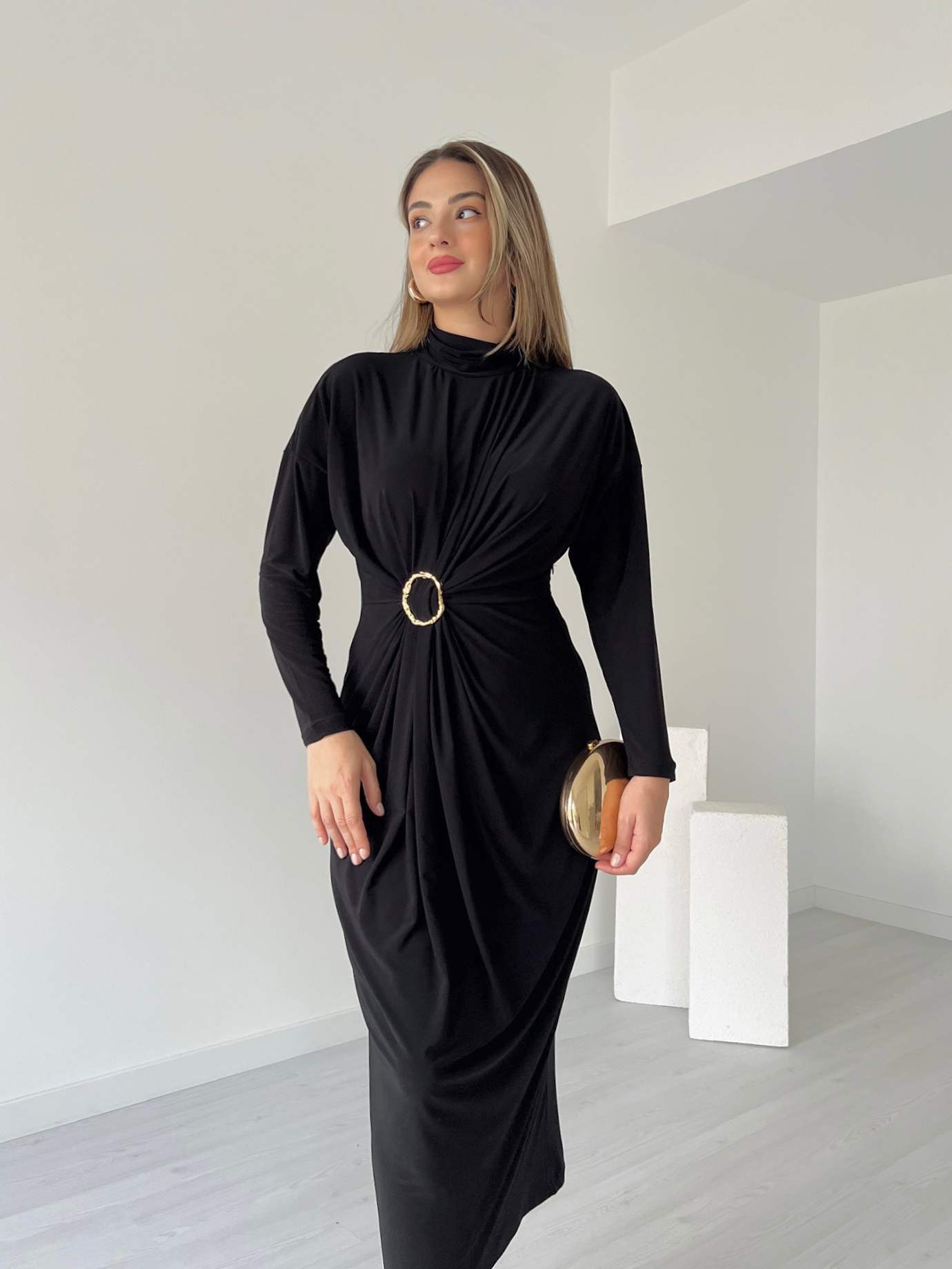 Gold Tokalı LEXIE Elbise