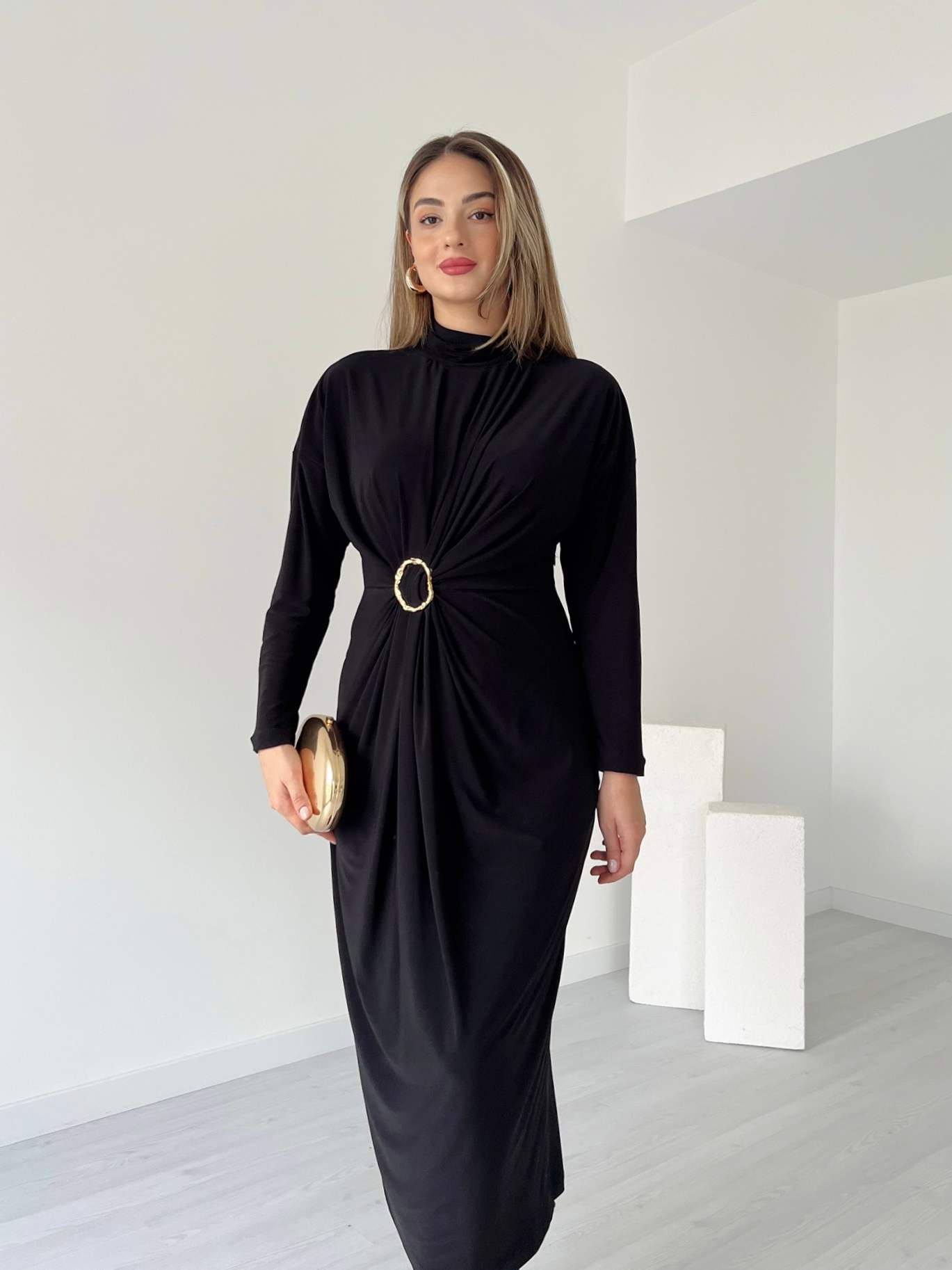 Gold Tokalı LEXIE Elbise
