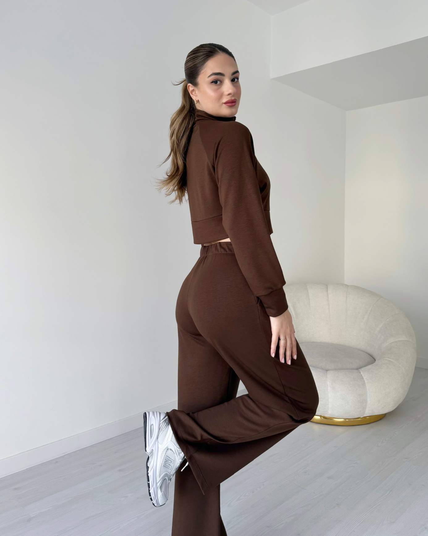 Pile Detaylı Modal Eşofman Takımı