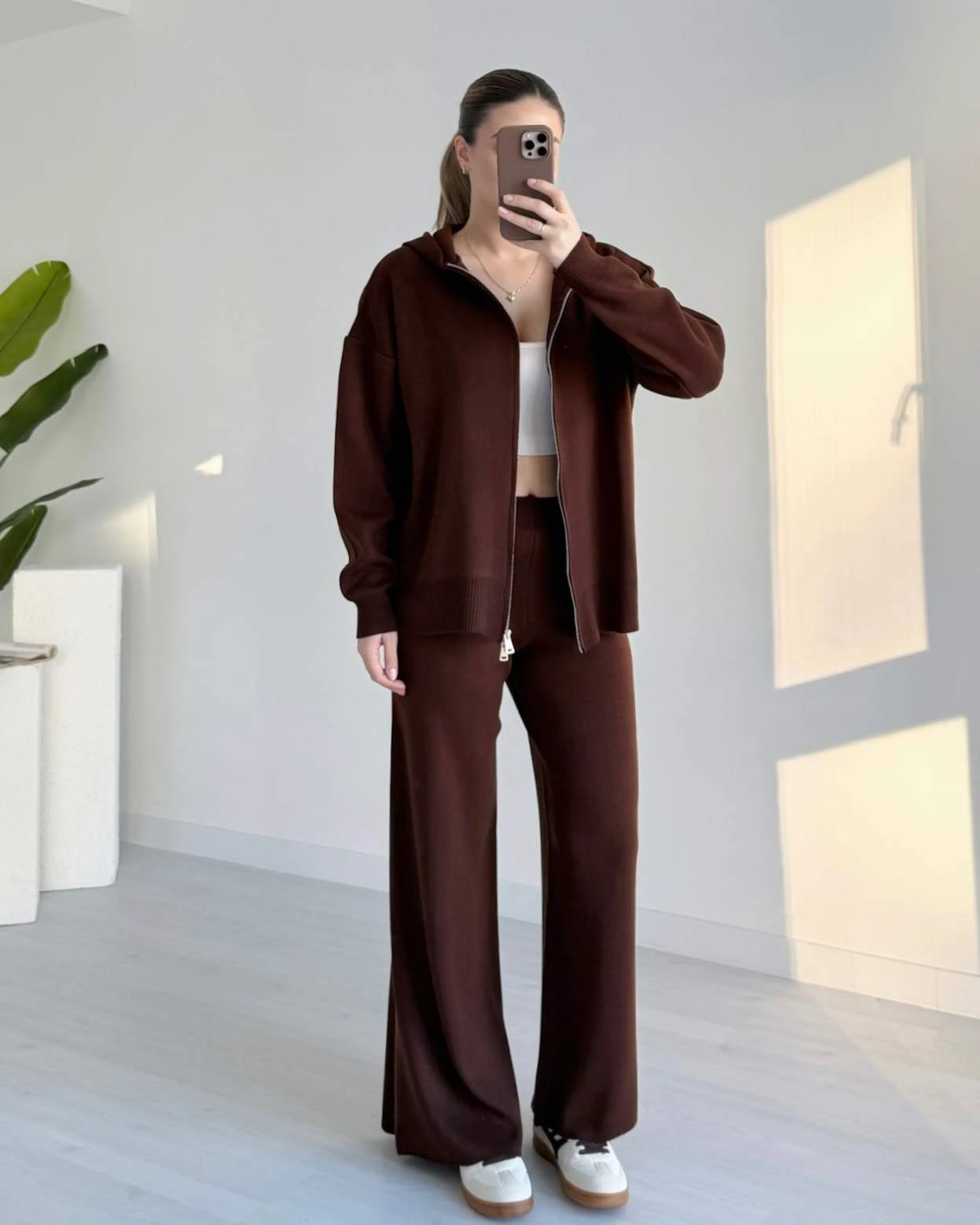 Fermuarlı Triko Takım