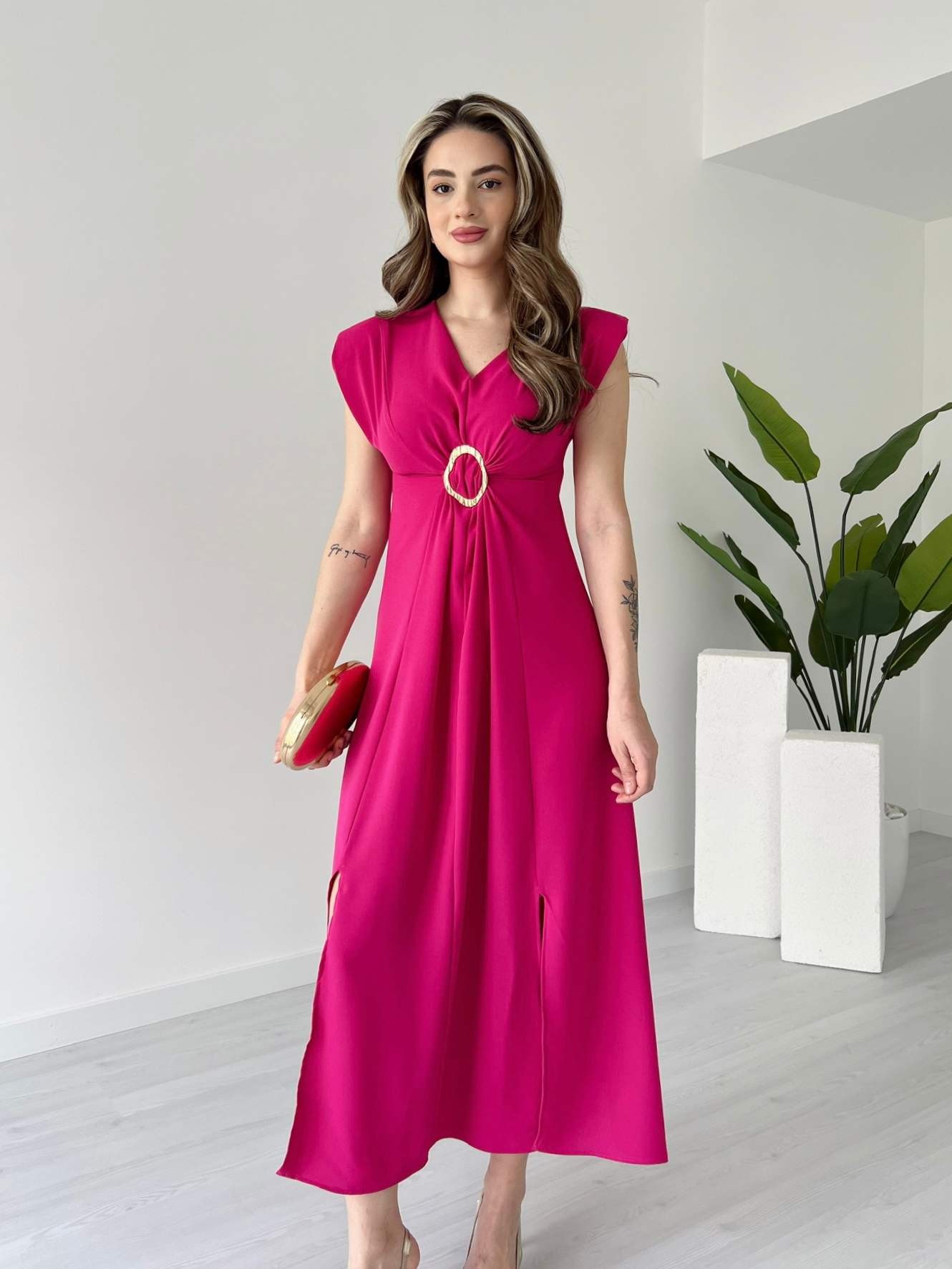 Toka Detaylı EMİLY Elbise