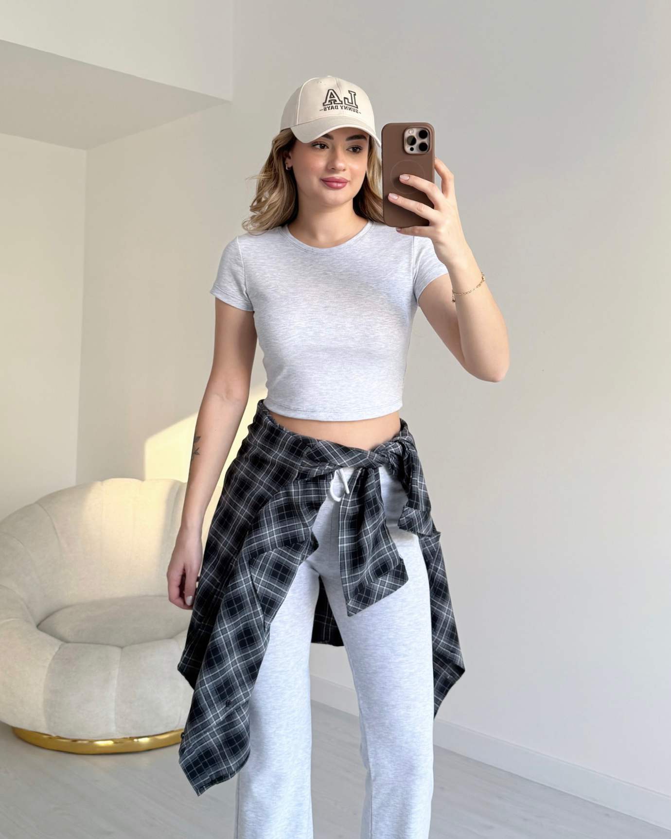 Kısa Kollu Crop Penye Takım