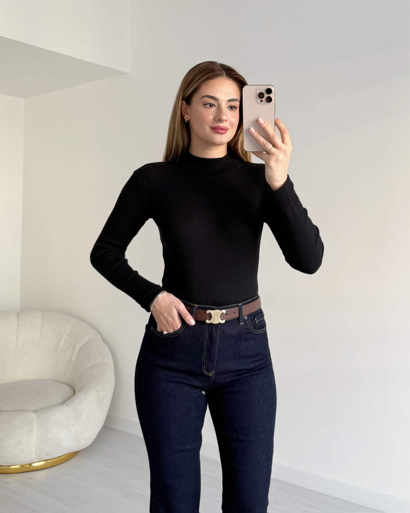 Yarım Balıkçı Soft Dokulu Kazak