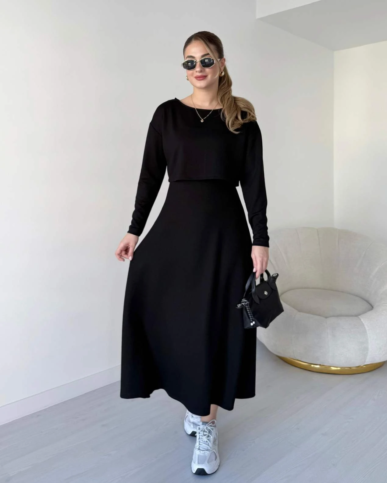 Elbise - Bluz İkili Takım