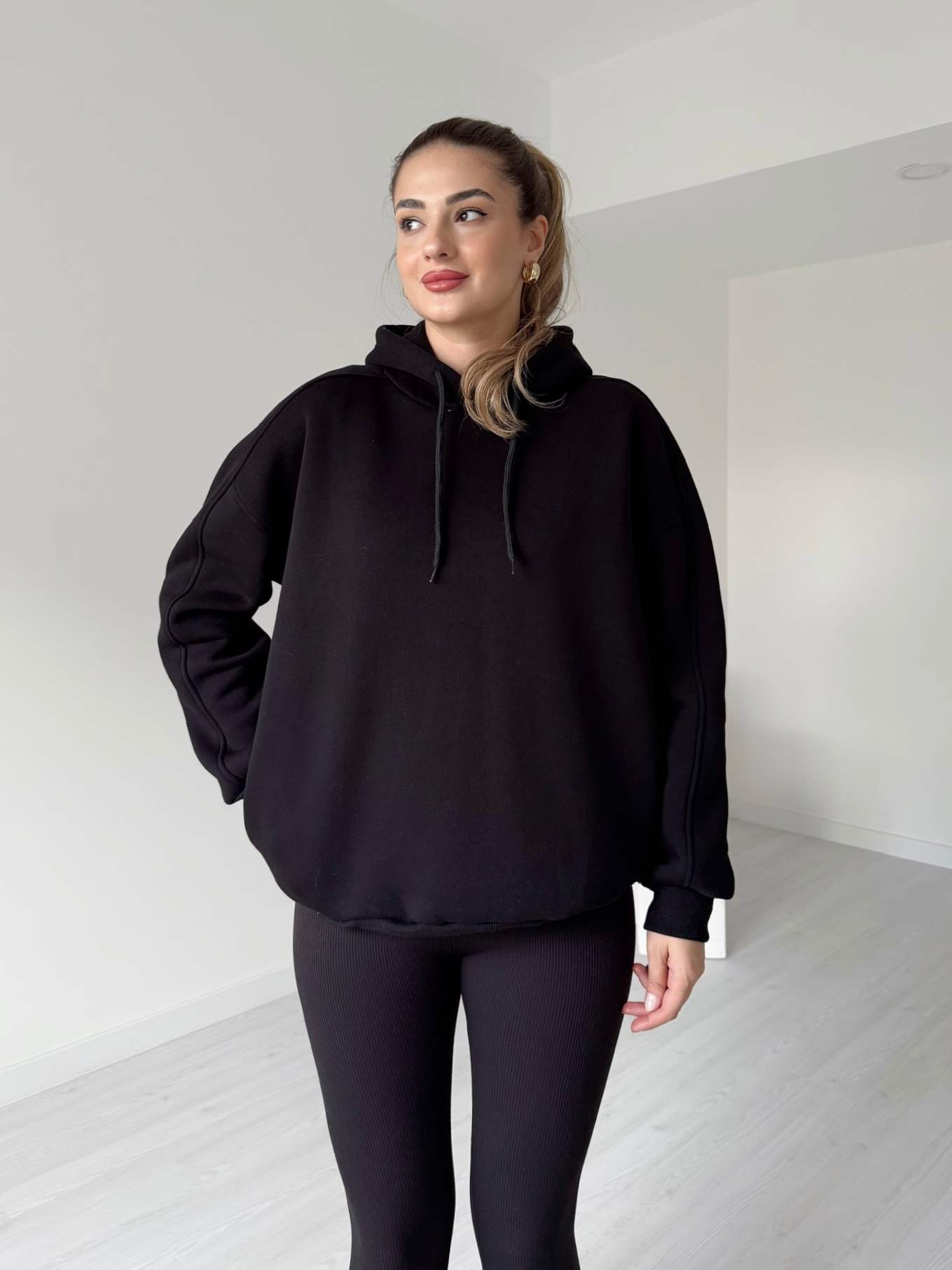 Oversize Kapüşonlu Hoodie