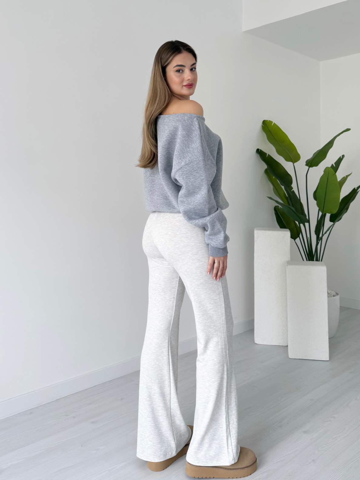 İspanyol Paça Çimalı Modal Tayt