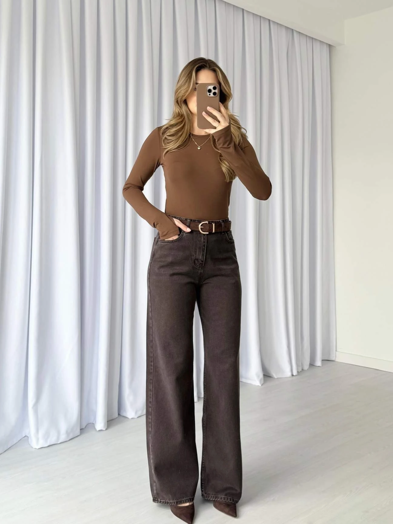 Yüksek Bel Palazzo Jean