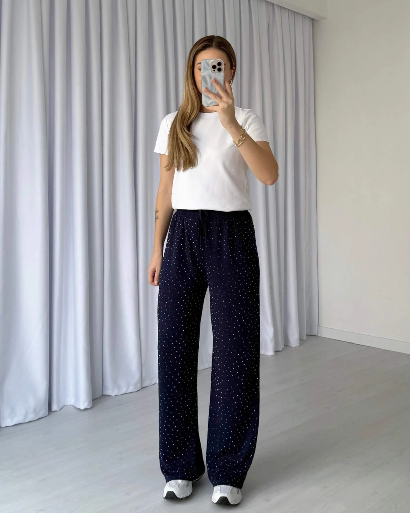 Modal Kumaş Işıltılı Pantolon